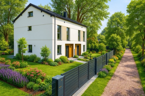 Wizualizacja — widok z ogrodu